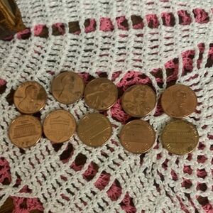 Collection of US Pennies 10 as shown K 215